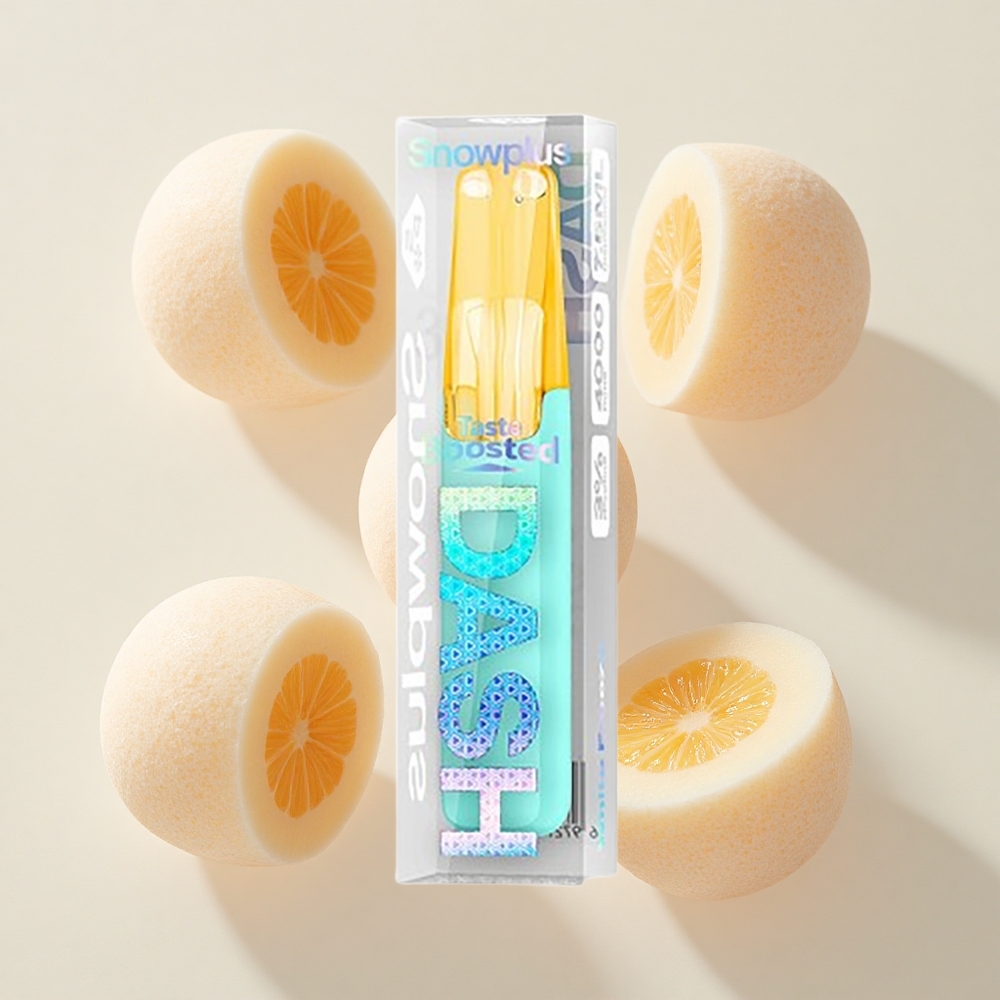 Snowplus Dash 4000 Puffs Ühekordne Seade Valge Külm