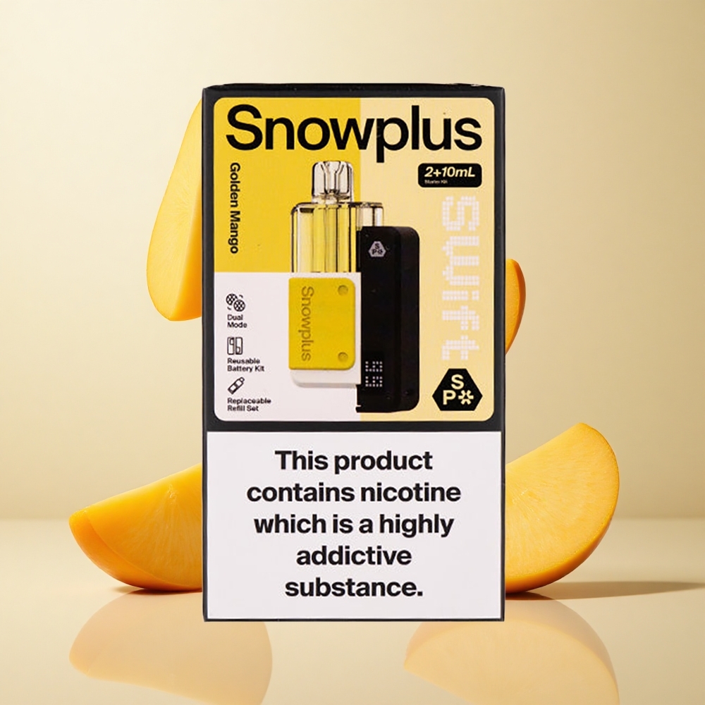 Snowplus Swift 5000 Puffs Eelised Pod Komplekt 1000 mAh Kuldne Mango