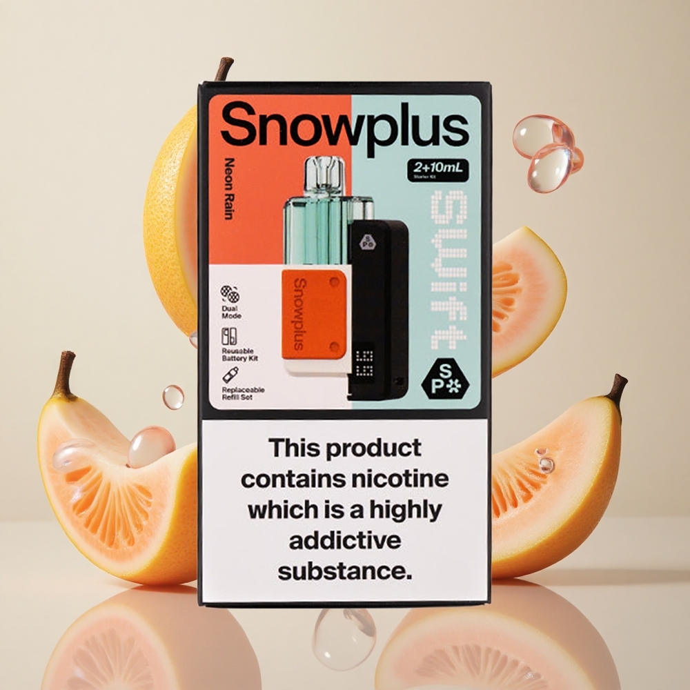 Snowplus Swift 5000 Puffs Eelmaht 2+10 ml Neon Vihm