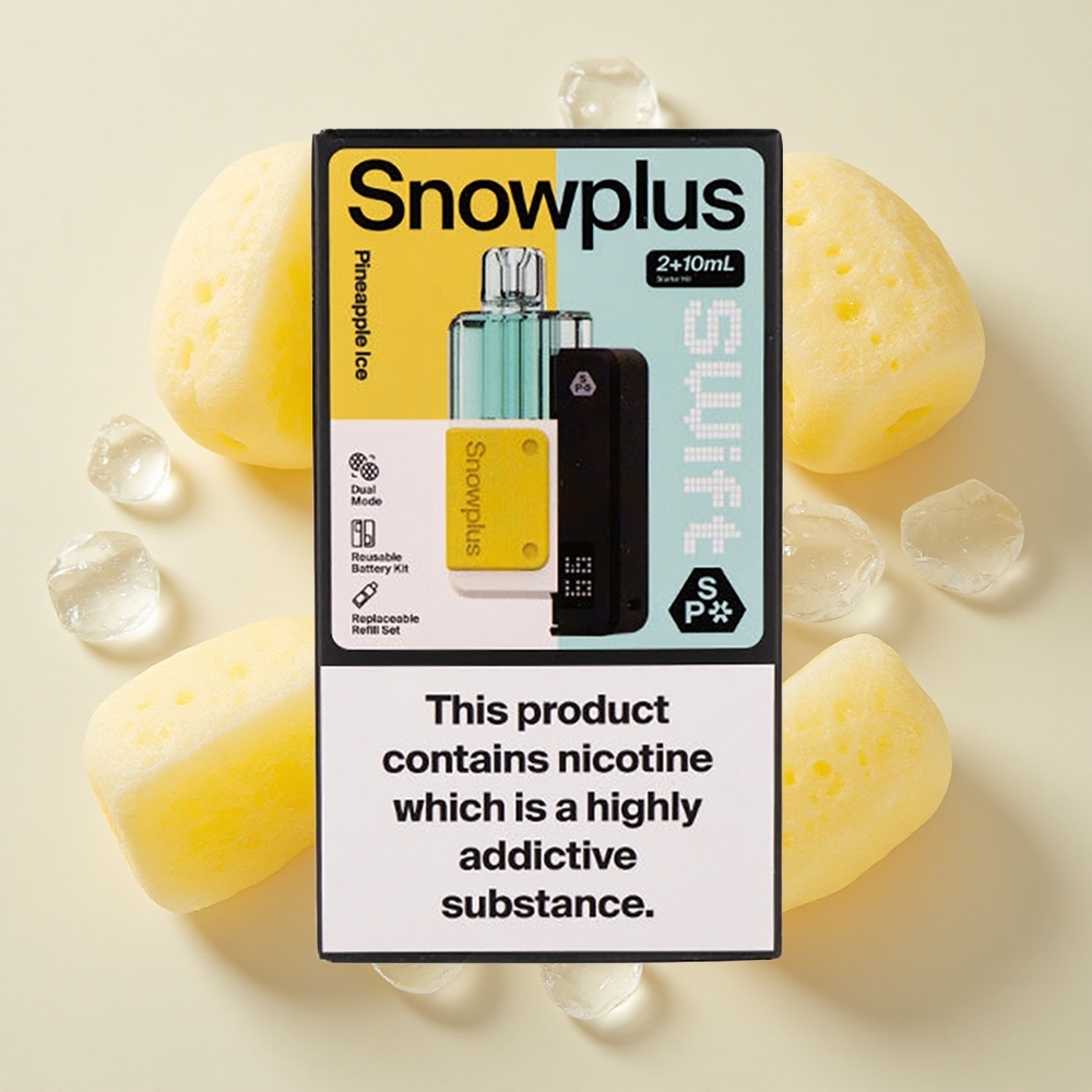 Snowplus Swift 5000 Puffs Eelvedeliku Mahutavus 2+10 ml Ananassi Jää Pod Komplekt