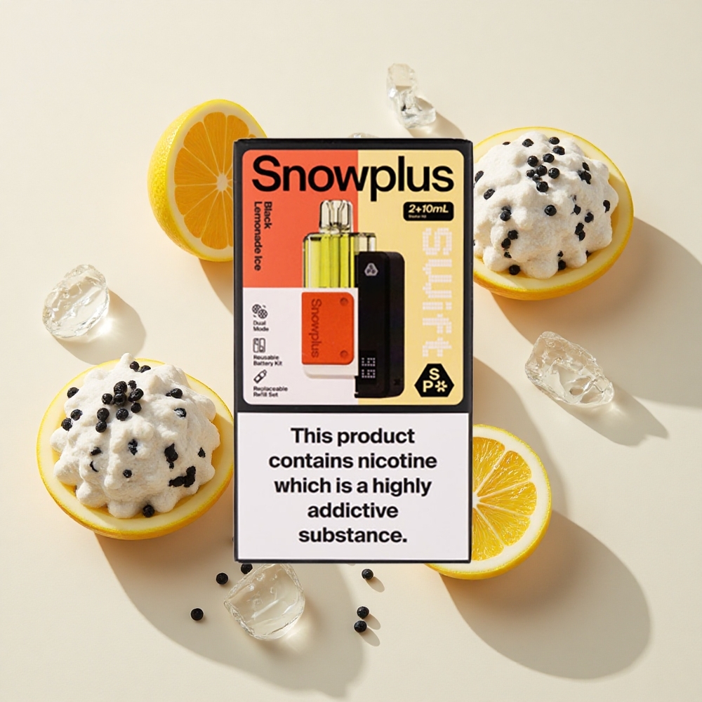 Snowplus Swift 5000 Puffs Eelvedi Mahuti Komplekt Must Sidrunijook Jää