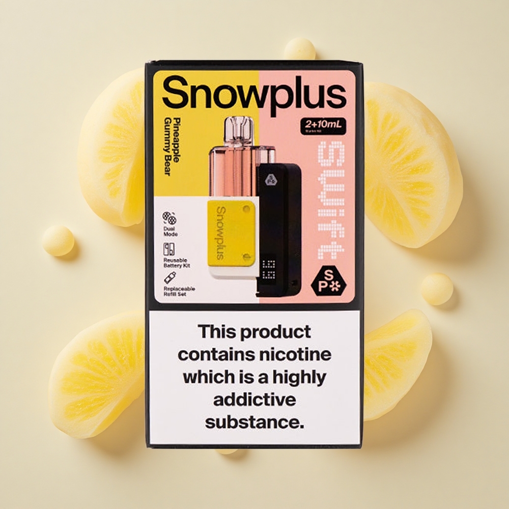 Snowplus Swift 5000 Puffs Eelvedrupuudiga Ananasi Kommi Karu 1000 mAh