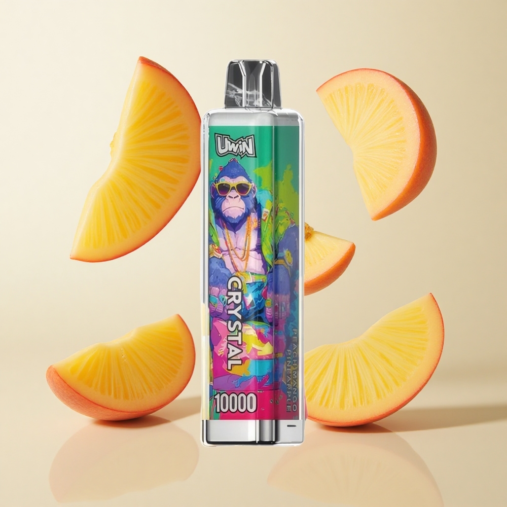 Uwin Crystal 10000 Puffs Nikotiinitugevus: 0%, 2%, 3%, 5% Virsik Mango Ananass