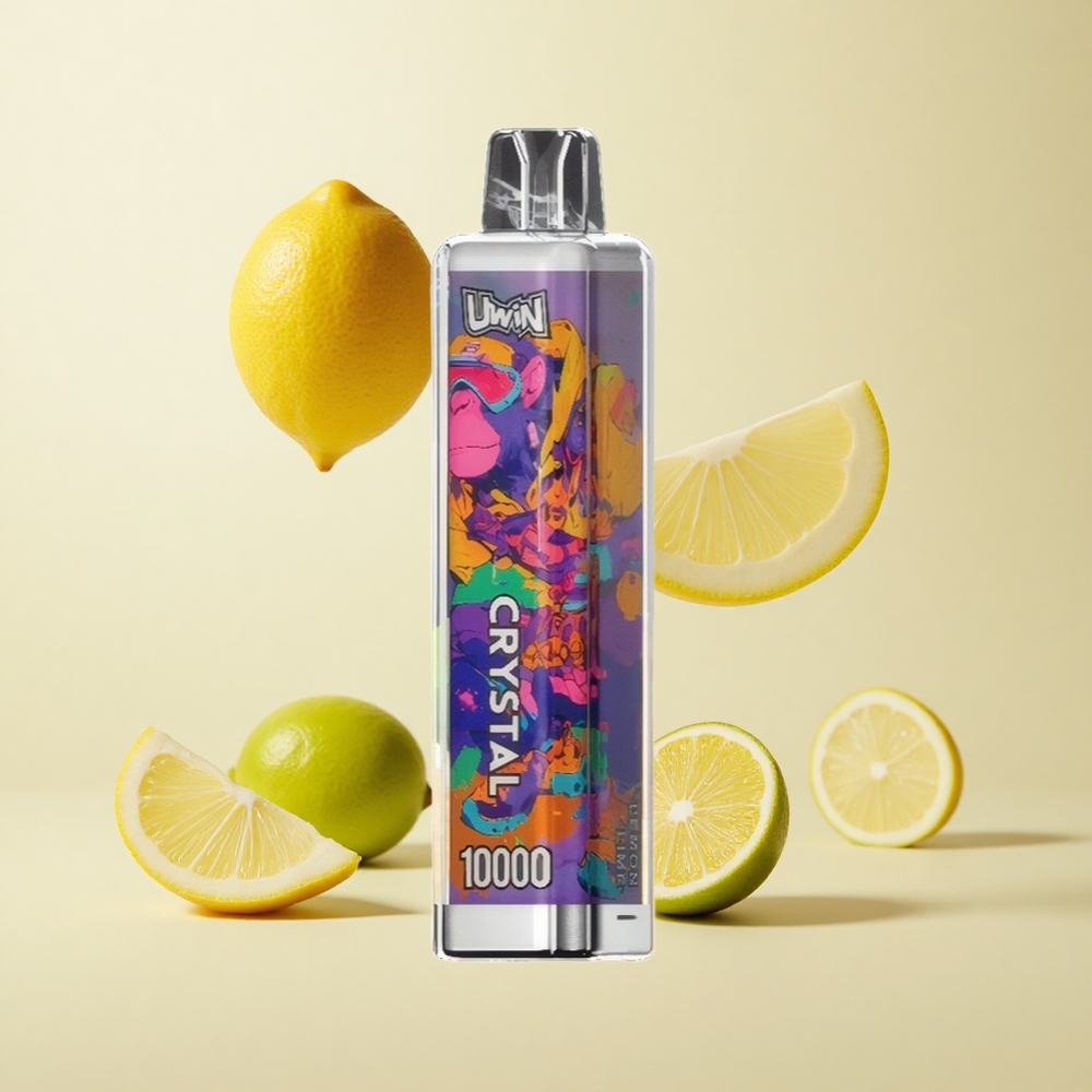 Uwin Crystal 10000 Puffs RGB Tuli Sidrunipirn