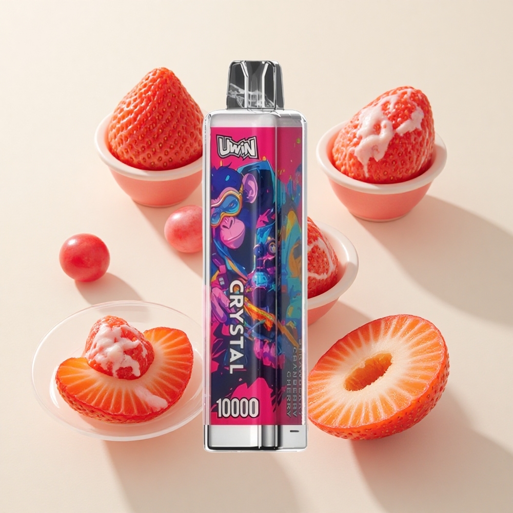 Uwin Crystal 10000 Puffs RGB-valgustus Maasikas-Jõhvikas-Kirs