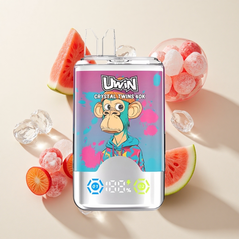 Uwin Crystal Twins 40000 Puffs (Arbuusi-Jää ja Segamarjad)