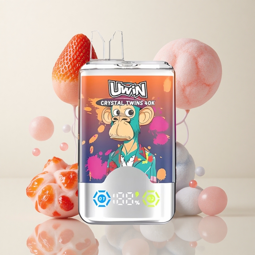 Uwin Crystal Twins 40000 Puffs – Maasikas Vaarikas Kirs Sinakas