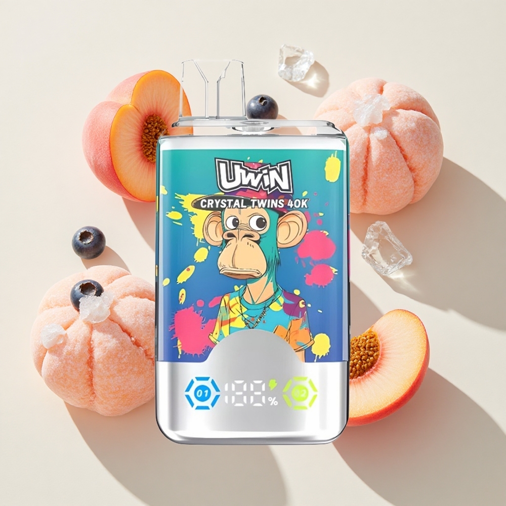 Uwin Crystal Twins 40000 Puffs (Mustikas Jää & Virsik Jää)