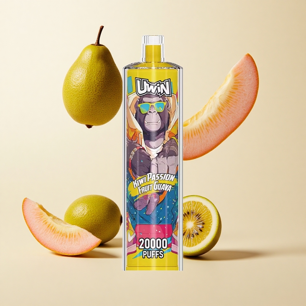 Uwin Shisha Hookah Crystal 20000 Puffs Kiivi Maracuya Guaiava
