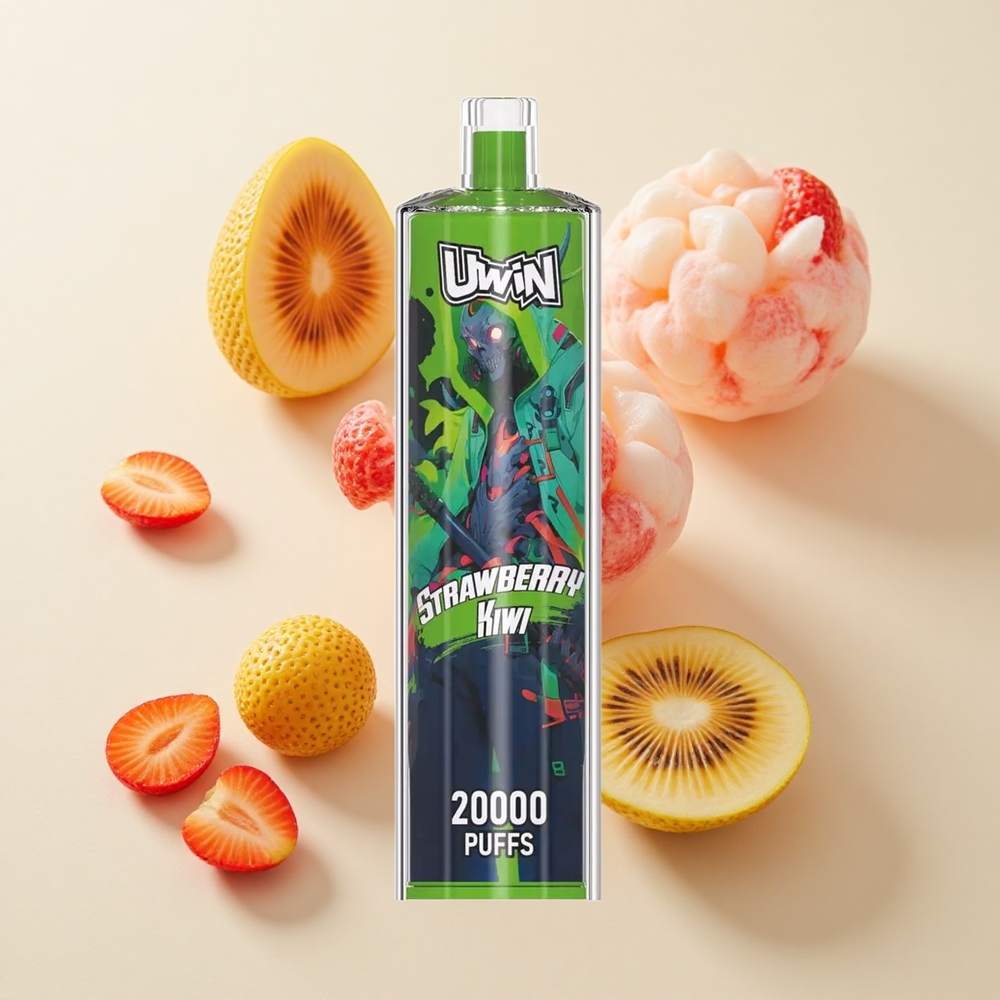 Uwin Shisha Hookah Crystal 20000 Puffs Maasik-Kiivi