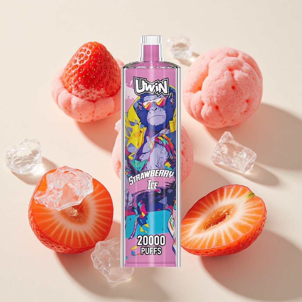 Uwin Shisha Hookah Crystal 20000 Puffs Maitseaine: Maasikajää