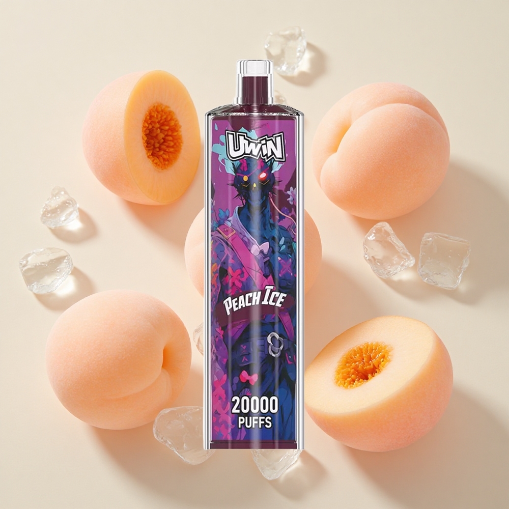 Uwin Shisha Hookah Crystal 20000 Puffs Peach Jää