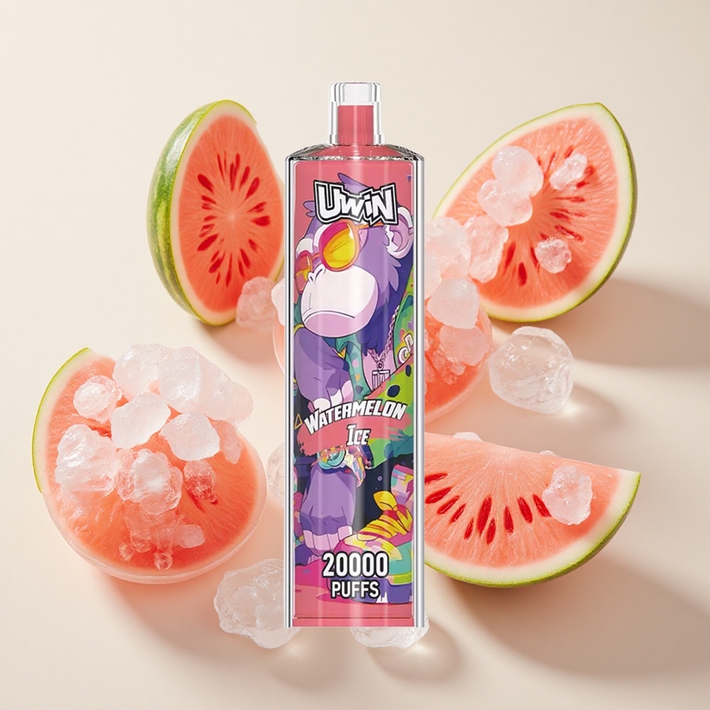 Uwin Shisha Hookah Crystal 20000 Puffs Vesimeloni Jää