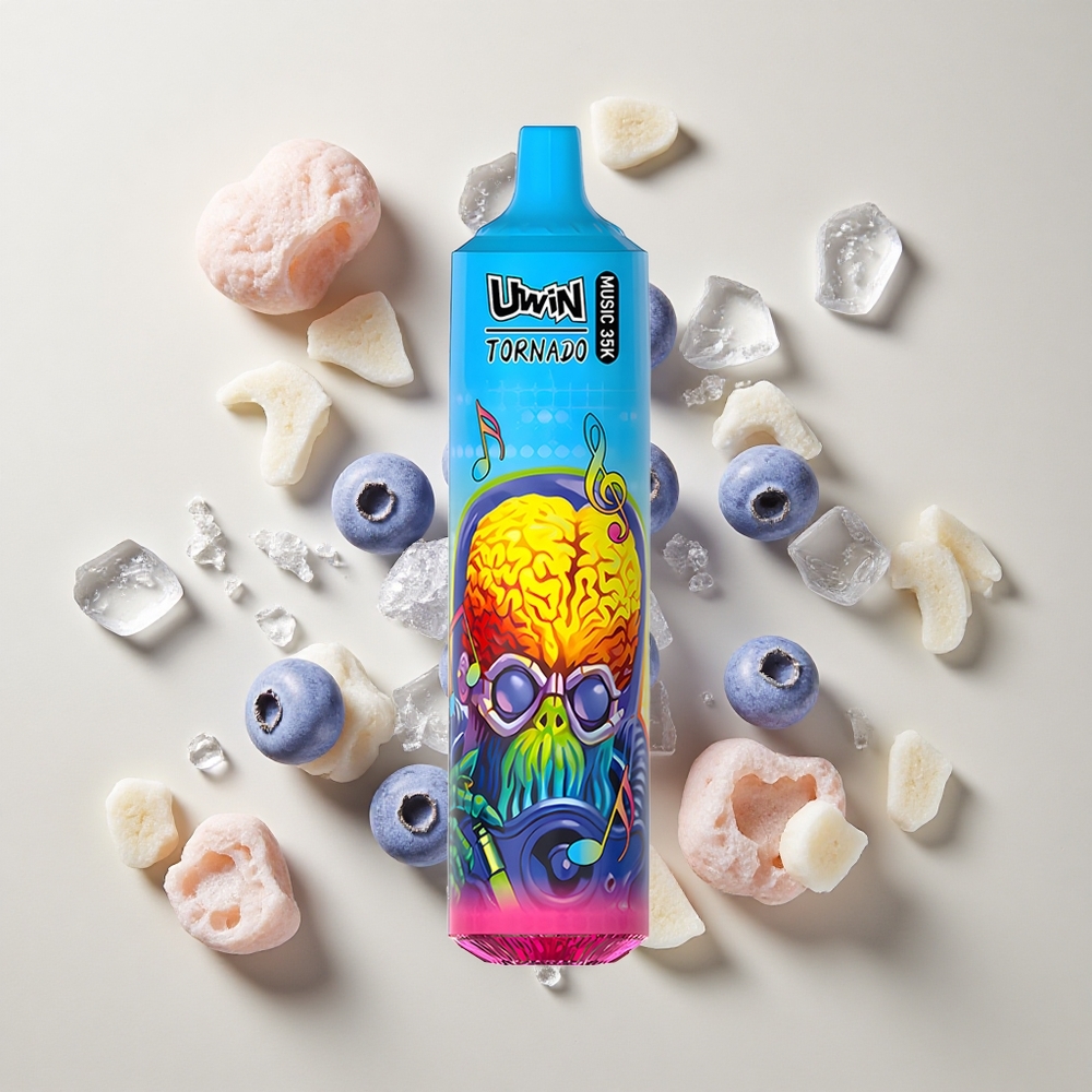 Uwin Tornado 35K Music Ühekordne Aurusti Mustikas Ja Jää