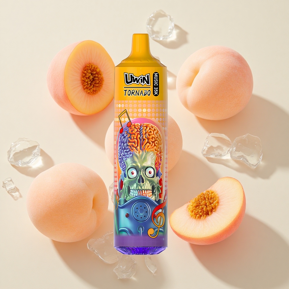 Uwin Tornado 35K Music Ühekordne VapeSuvine Virsikujää (600mAh)