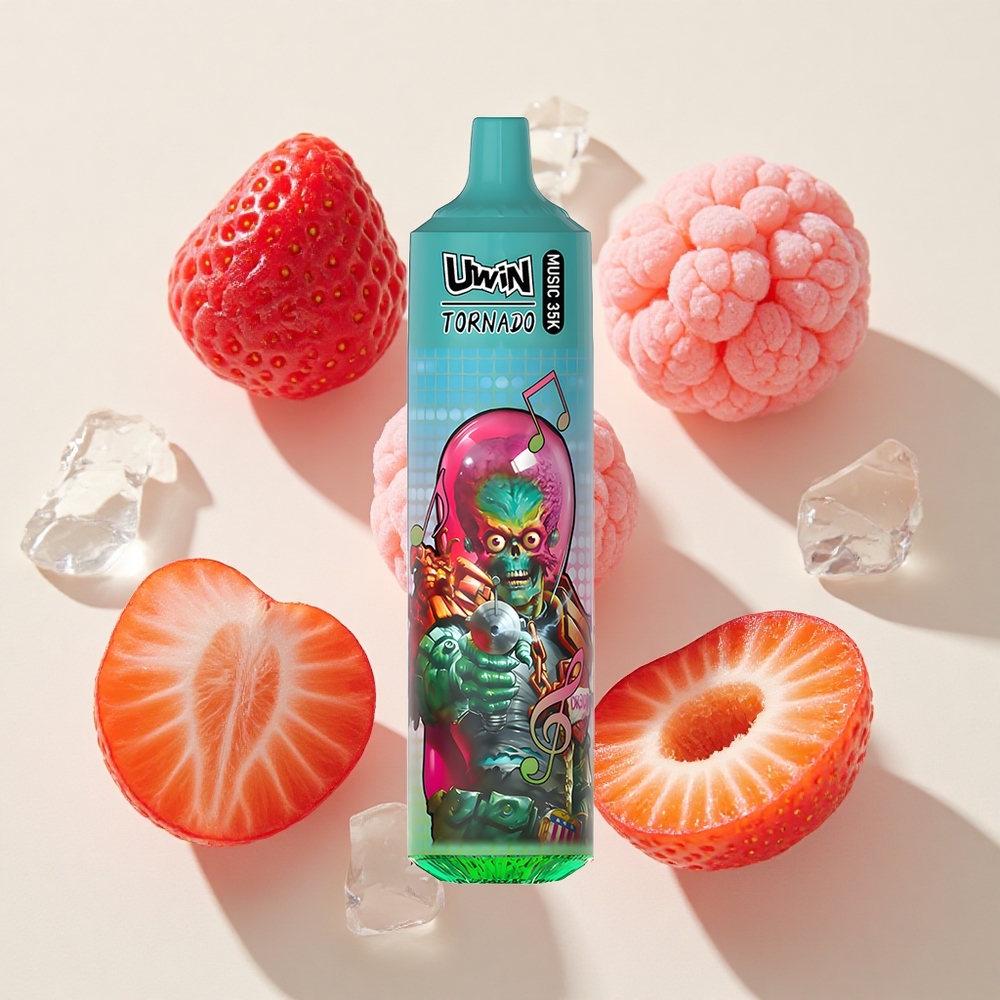 Uwin Tornado 35K Music Ühekordne Vape Maasika Vaarika Kirsiliina Jää