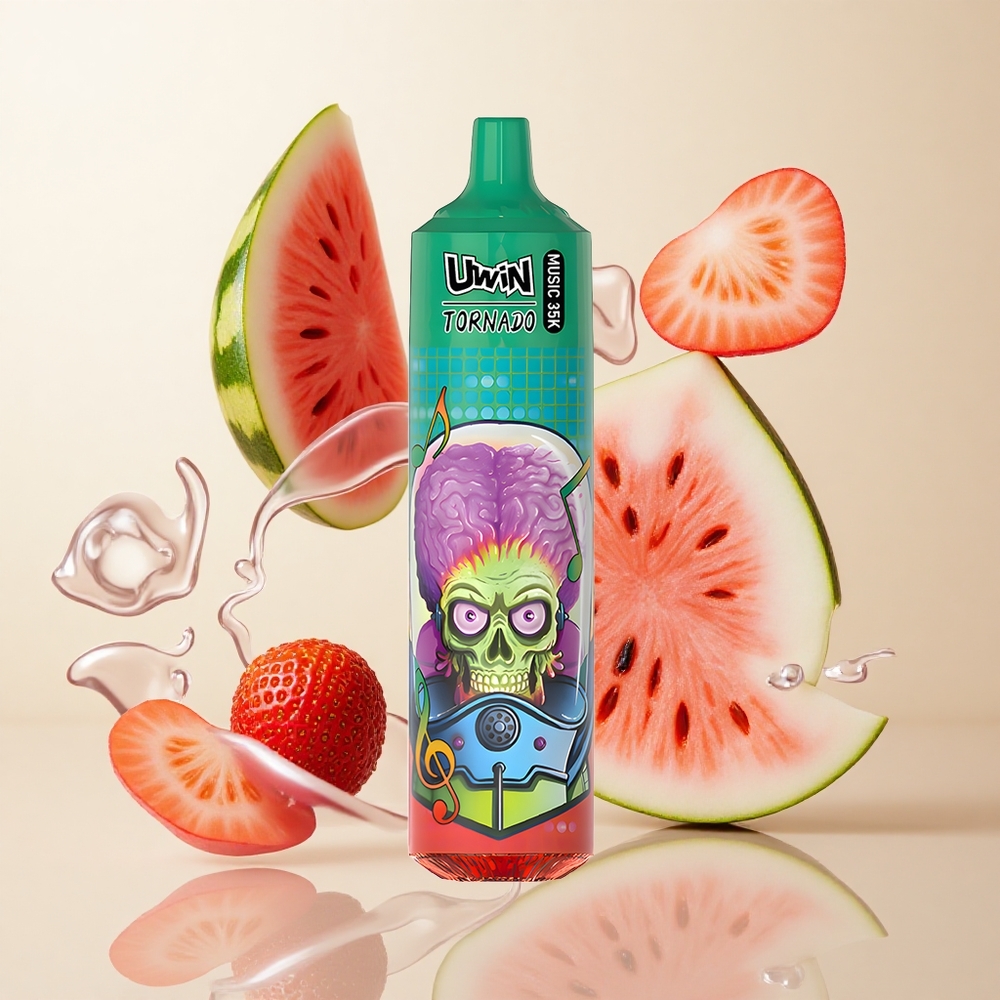 Uwin Tornado 35K Music Ühekordne Vape Maasikamelon