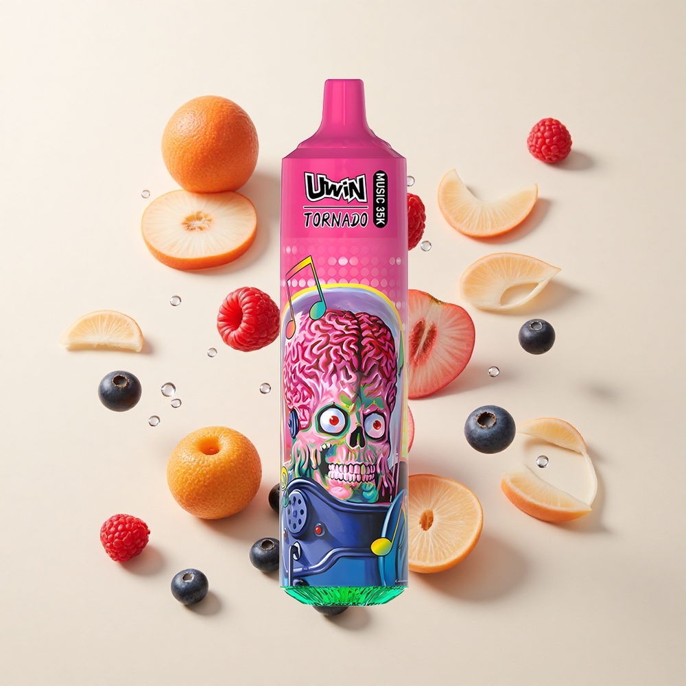 Uwin Tornado 35K Music Ühekordne Vape Mustikas Vaarikas