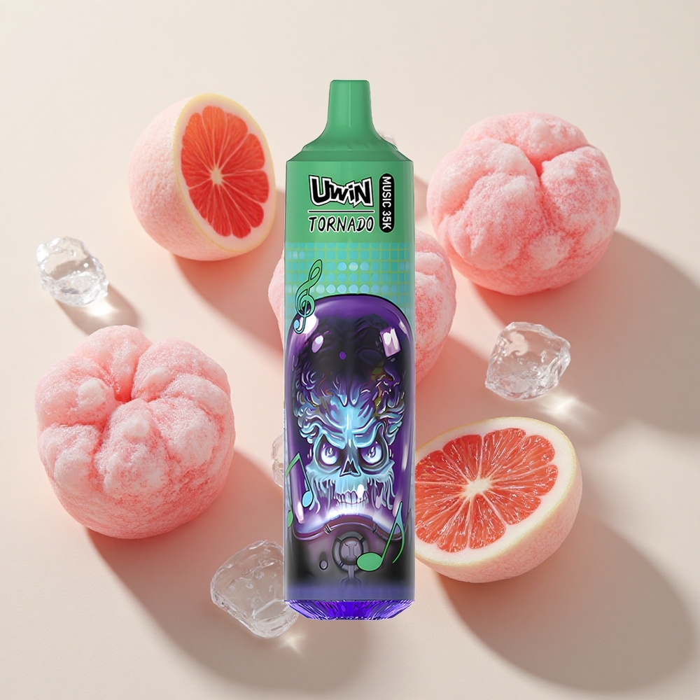 Uwin Tornado 35K Music Ühekordne Vape Viinamarja Jää