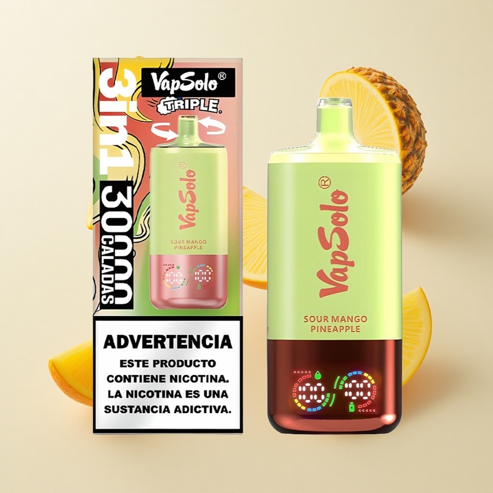 VapSolo Triple 30000 Puffs – Hapu Mango-Ananass