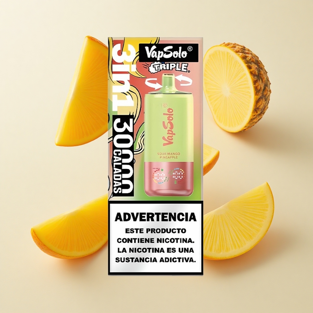 VapSolo Triple 30000 Puffs – Hapu Mango-Ananass