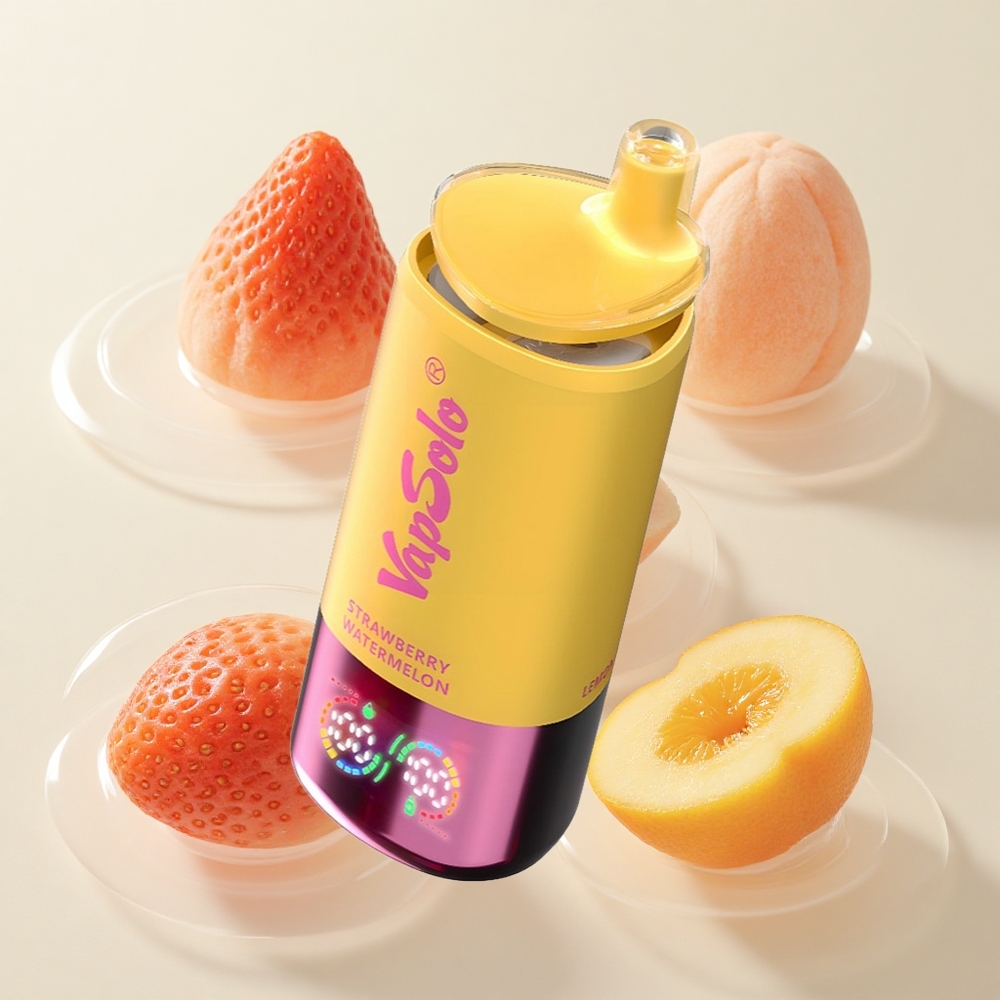 VapSolo Triple 30000 Puffs Maasikamelon & Virsikapure Disposabel Vape 40ml