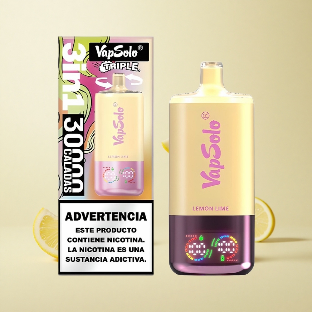 VapSolo Triple 30000 Puffs Sidrunipirn