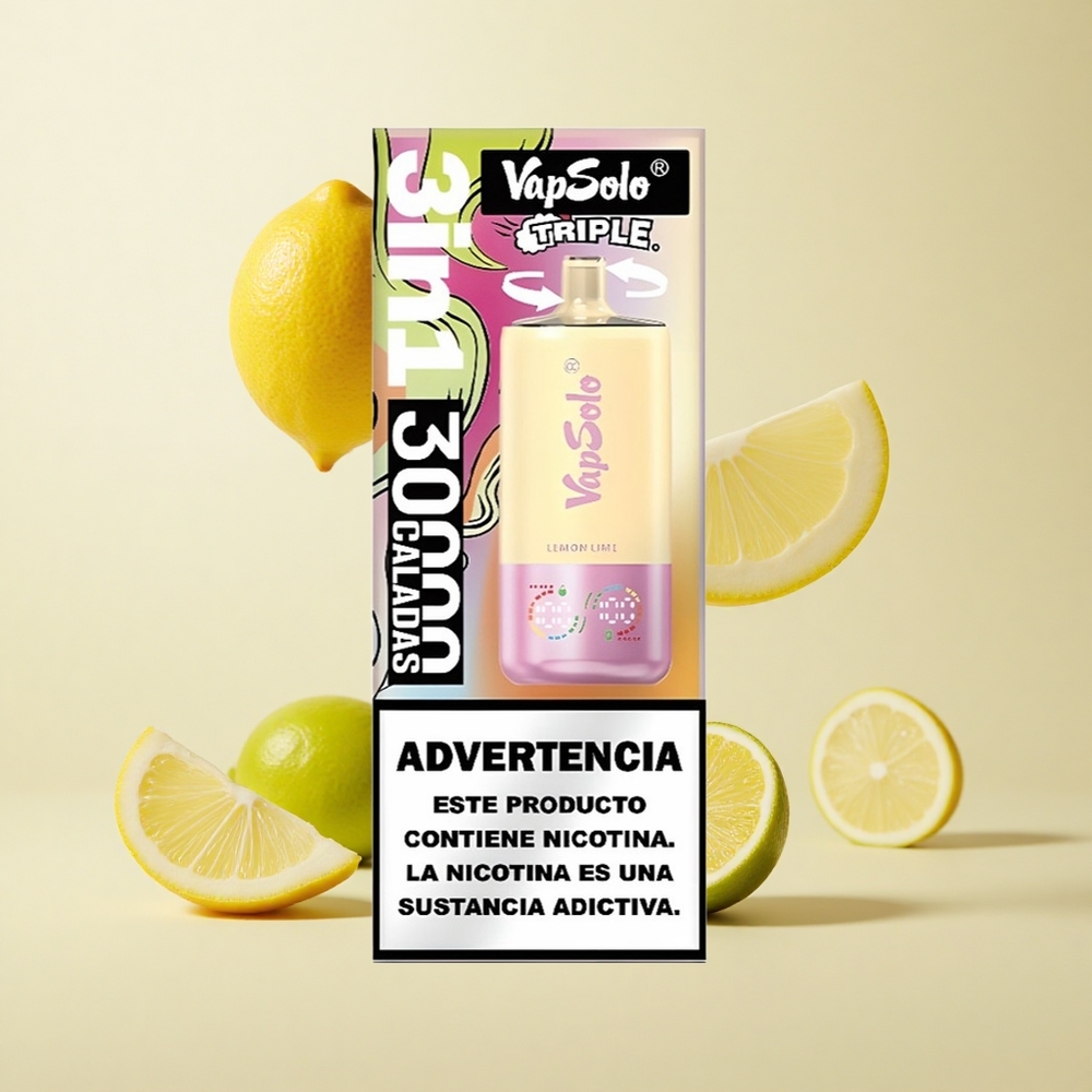 VapSolo Triple 30000 Puffs Sidrunipirn