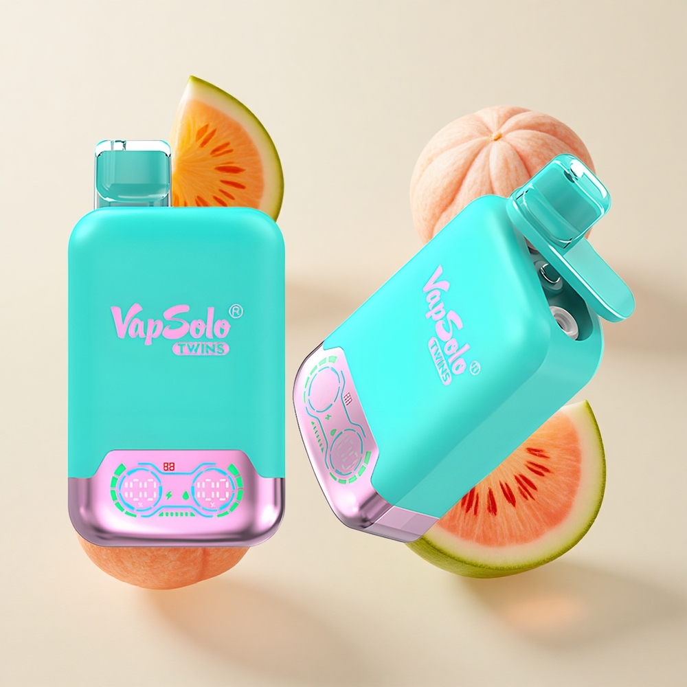 Vapsolo Twins 20000 Puffs 40 ml Kolmikmeloni & Vaaravimelon