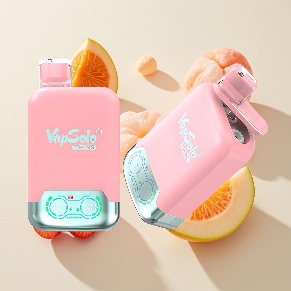 Vapsolo Twins 20000 Puffs 40 ml Maasika-Jää & Mango-Melonivesi