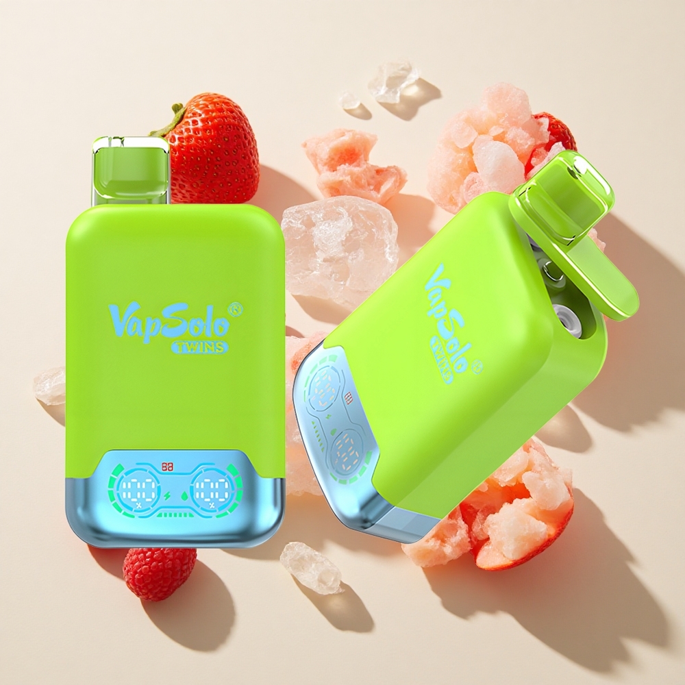 Vapsolo Twins 20000 Puffs Maasika-Kiivi & Maasika-Vaarikas-Kirsipuur 40ml