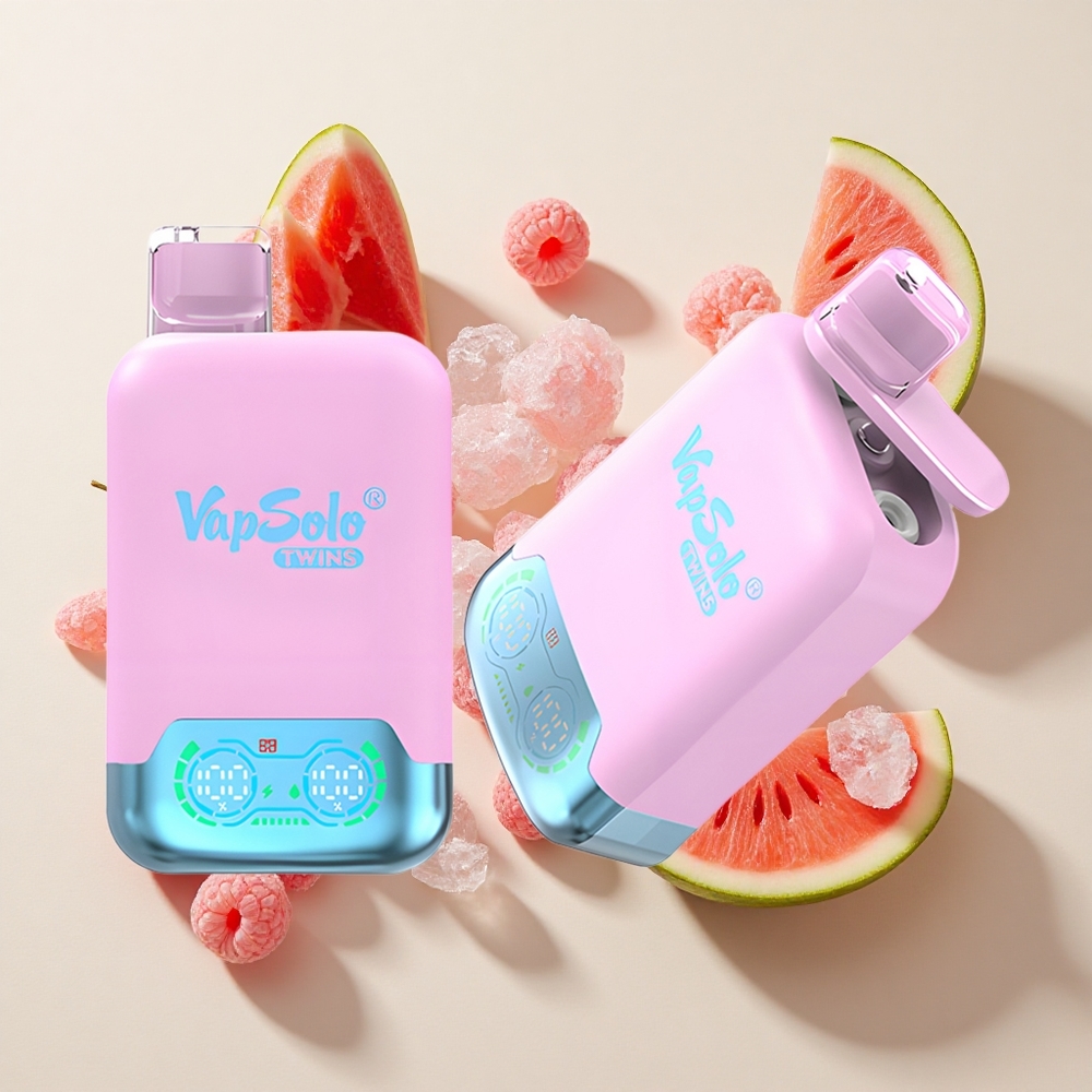 Vapsolo Twins 20000 Puffs Must Maasikas & Arbuus Vaarik