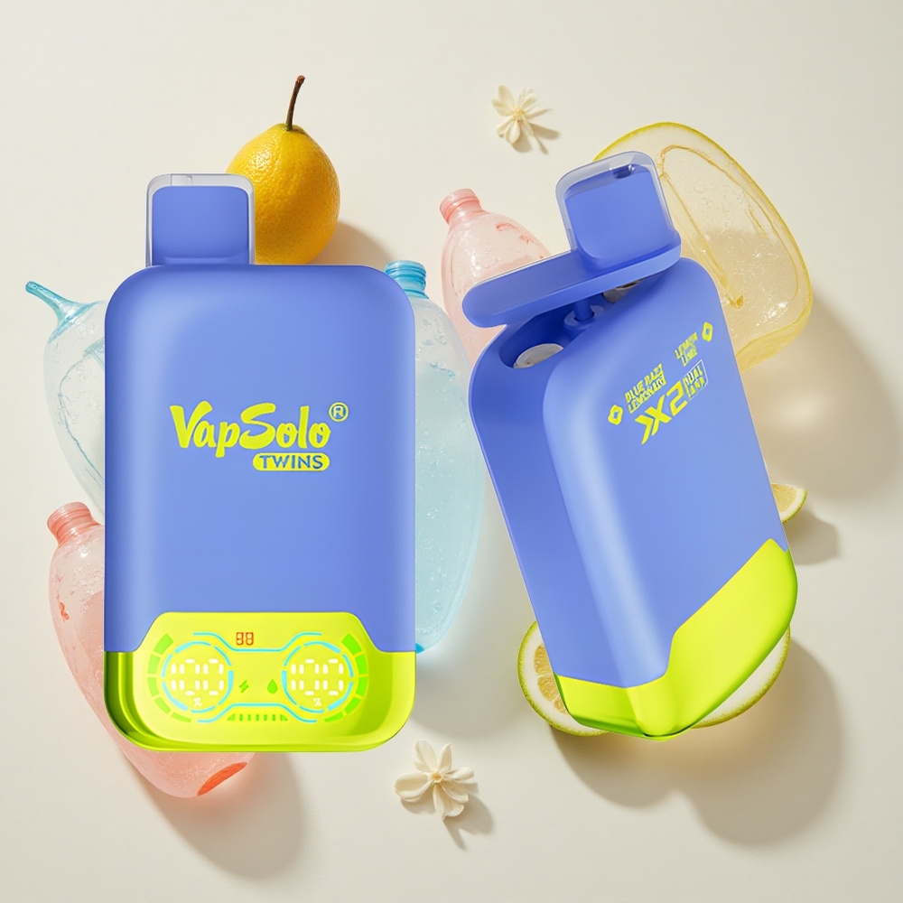 Vapsolo Twins 20000 Puffs Sinine Sõstar Sidrunimees & Sidrun Pirn