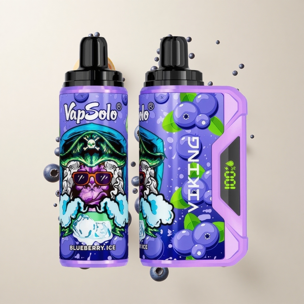 VapSolo VIKING 12000 Põhku Mustikas Ühekordne Vape