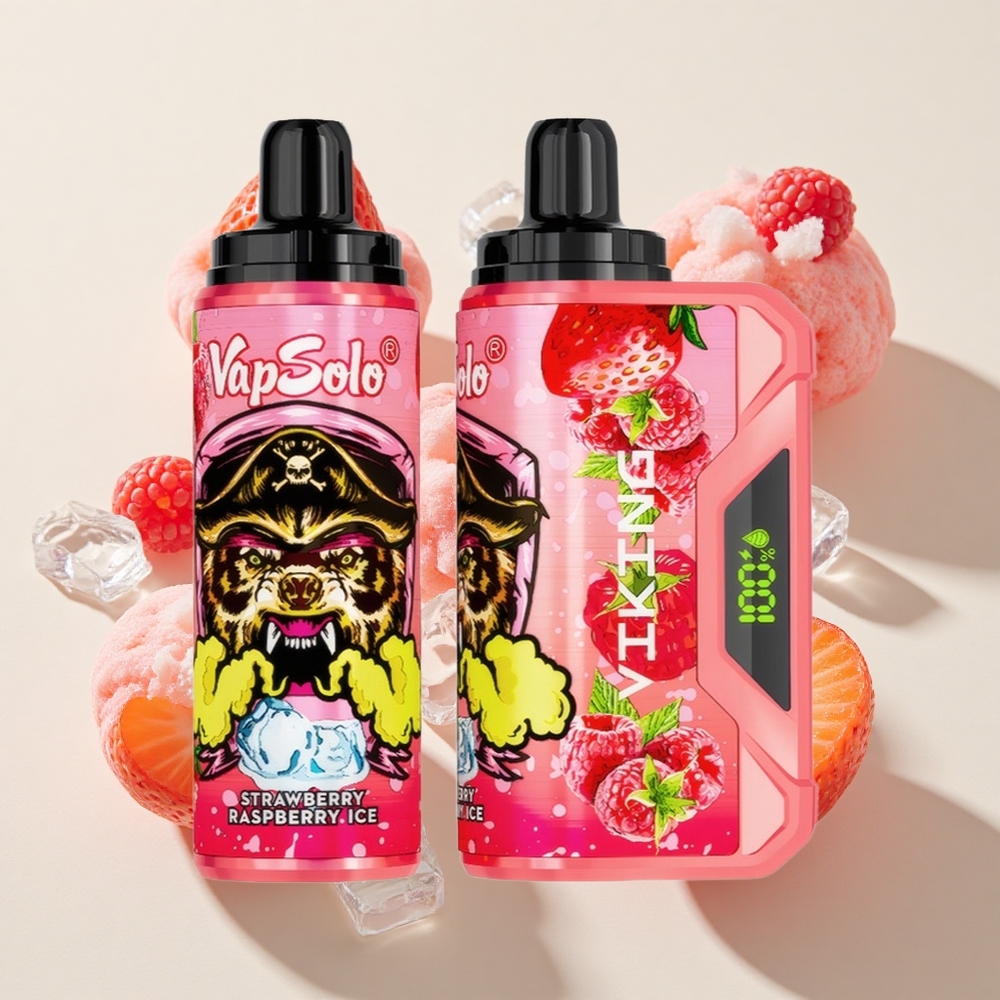VapSolo VIKING 12000 Puffs Ühekordne Vape 22ml Maasik-Murakas Jää