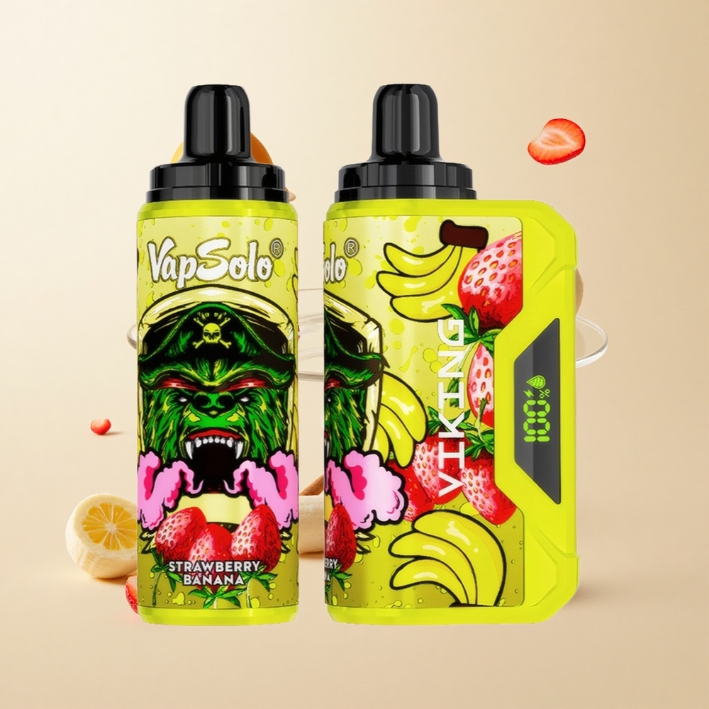 VapSolo VIKING 12000 Puffs Ühekordne Vape Maasik-Banaan