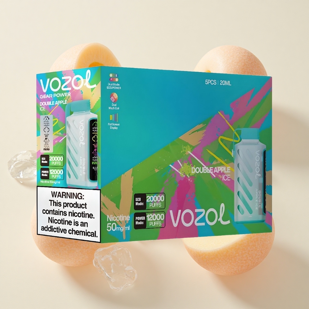 VOZOL Gear Power 20000 Puffs Dual Mesh Coil Kahekordne Õun Jää