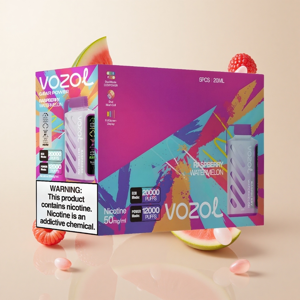 VOZOL Gear Power 20000 Puffs Dual Mesh Coil Vaarikas-Arbuus