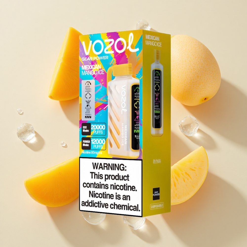 VOZOL Gear Power 20000 Puffs (ECO Režiim) Mehhiko Mango Jää