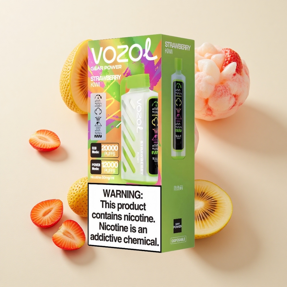 VOZOL Gear Power 20000 Puffs (Maasik-Kiivi) Dual Mesh Coil