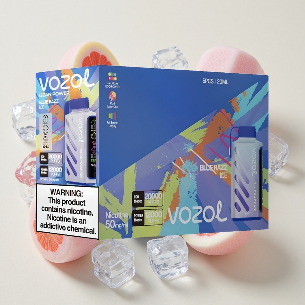 VOZOL Gear Power 20000 Söestus Dual Mesh Coil Sinine Rajapura