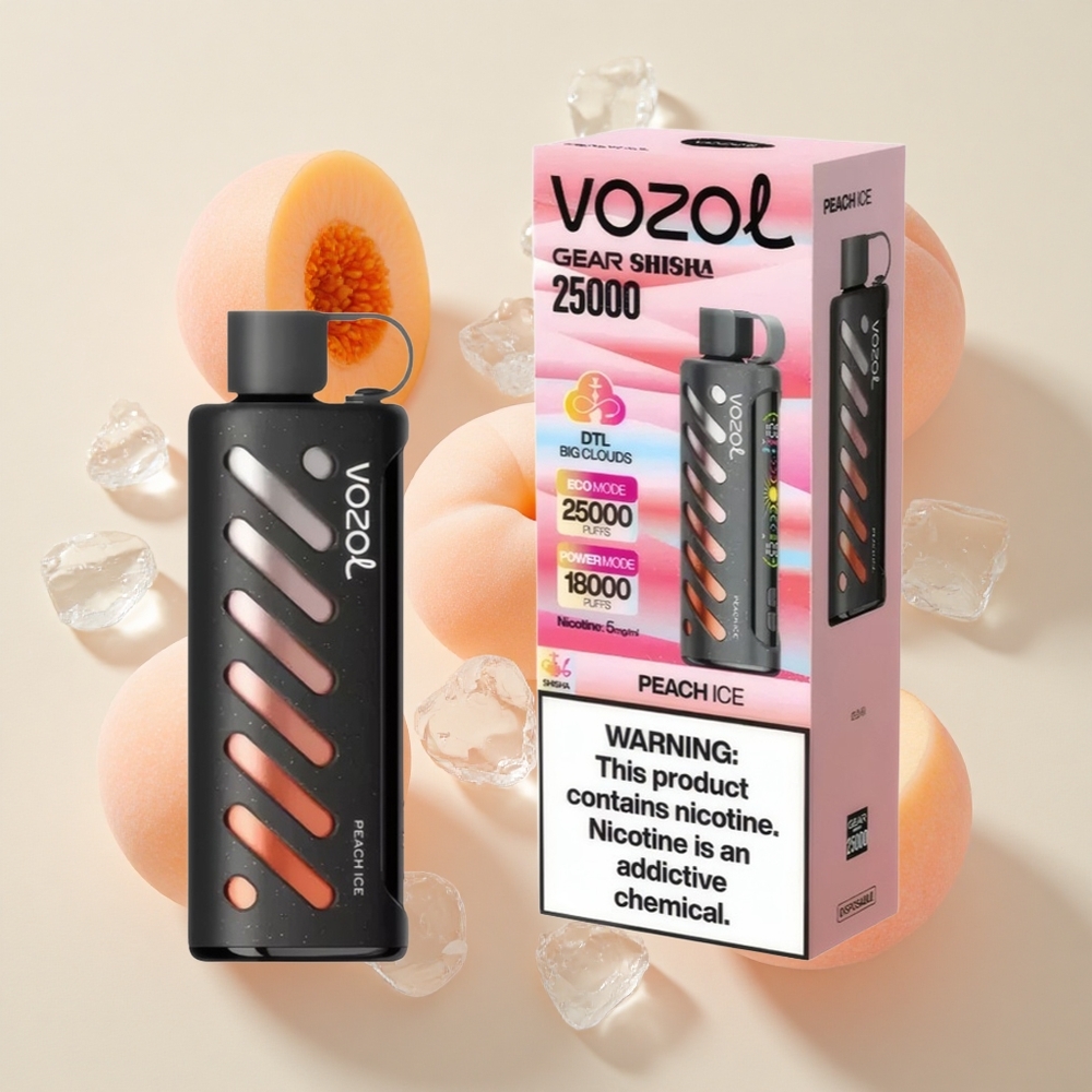 VOZOL Gear Shisha 25000 Puffs (1000mAh) Virsikujää