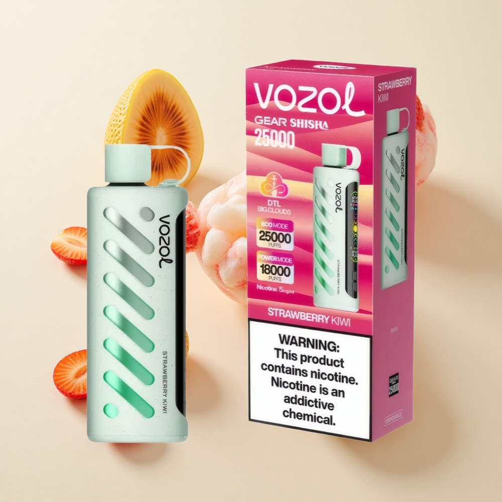 VOZOL Gear Shisha 25000 Puffs (Maasikas-Kiivi)