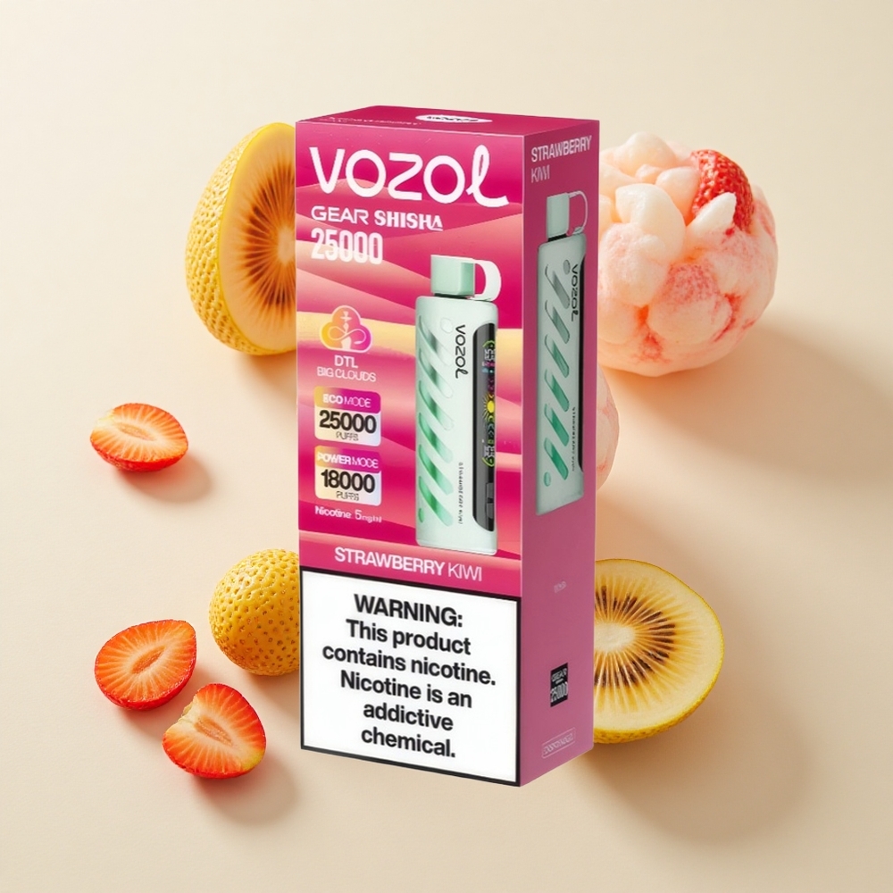 VOZOL Gear Shisha 25000 Puffs (Maasikas-Kiivi)