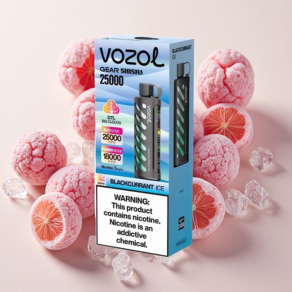 VOZOL Gear Shisha 25000 Puffs Mustsõstra Jää