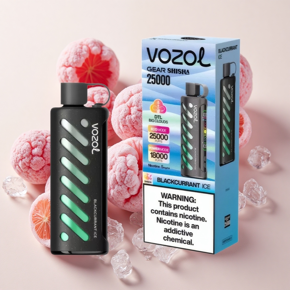 VOZOL Gear Shisha 25000 Puffs Mustsõstra Jää
