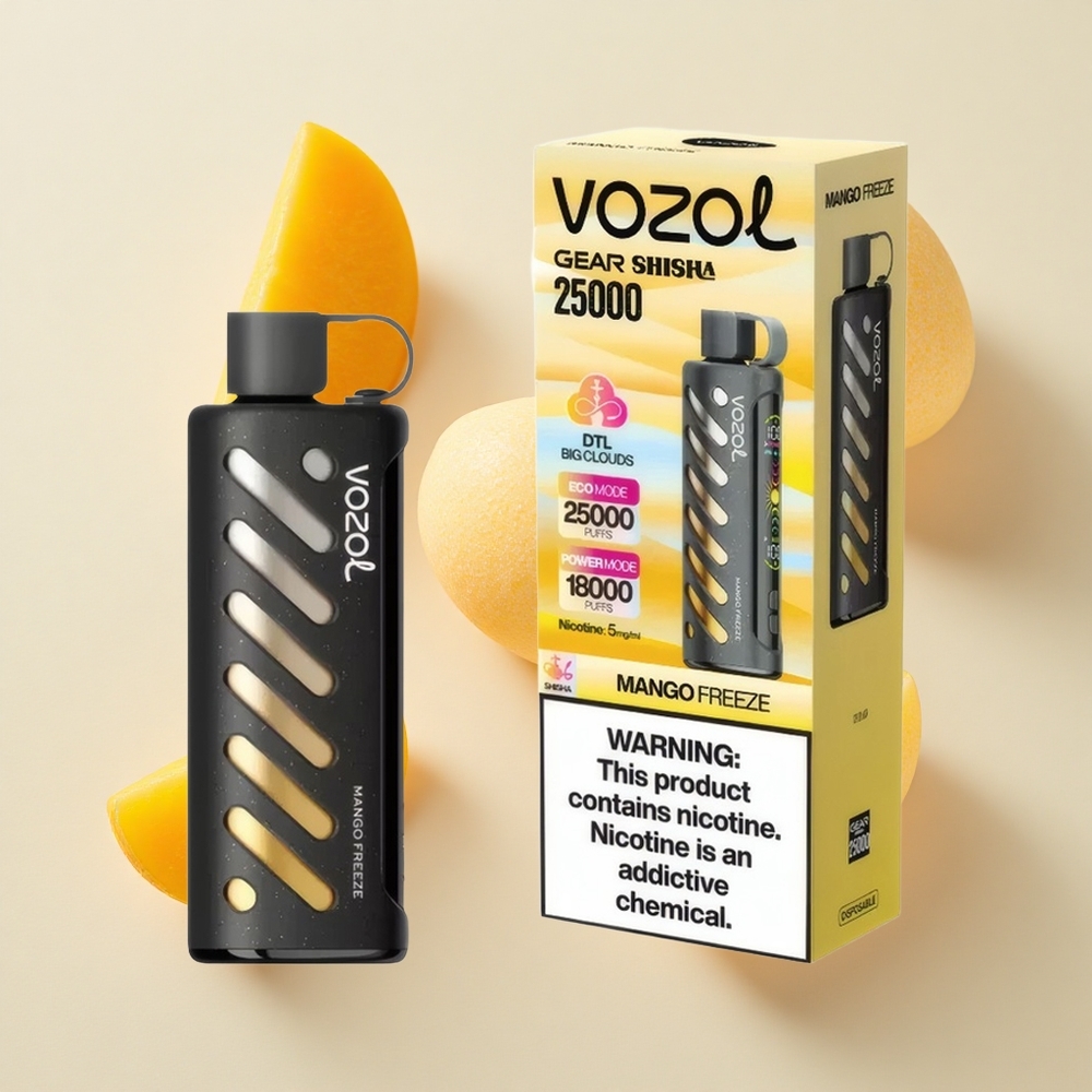 VOZOL Gear Shisha 25000 Puffs S.i.L.C Tech Mango Külm