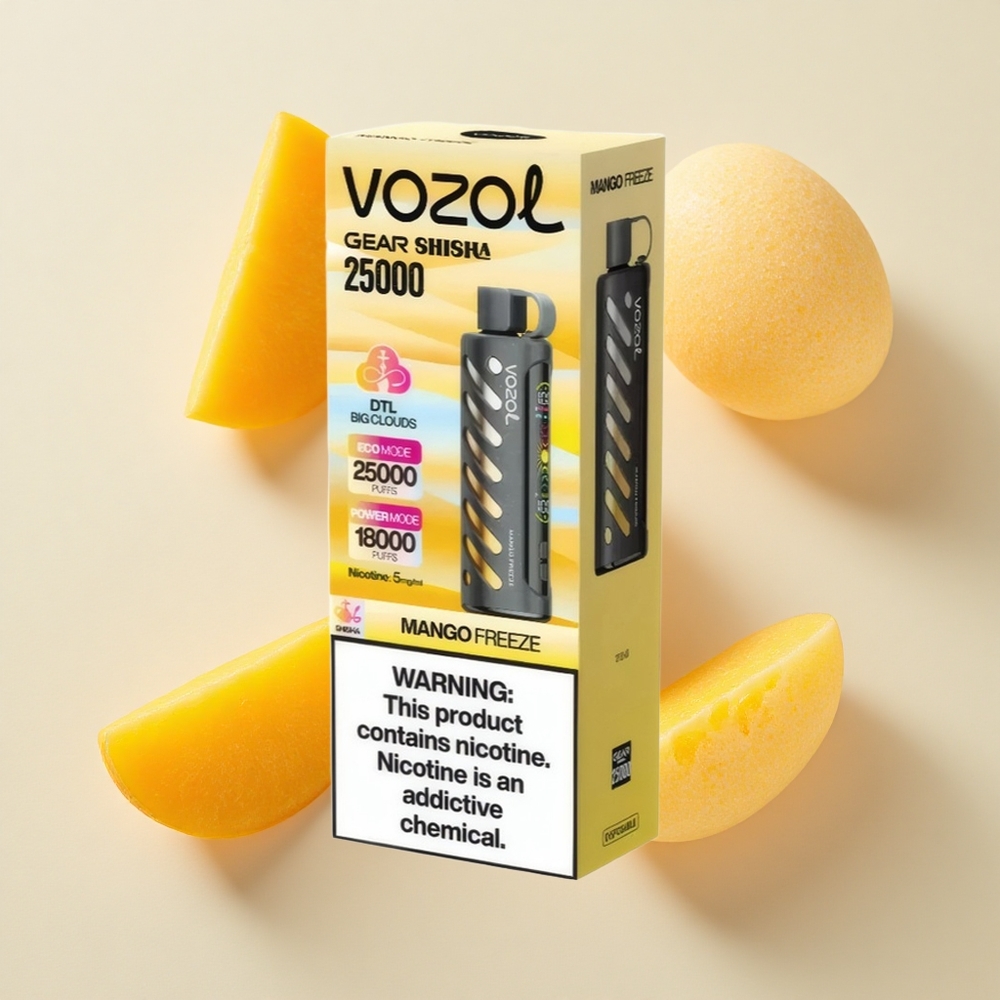 VOZOL Gear Shisha 25000 Puffs S.i.L.C Tech Mango Külm