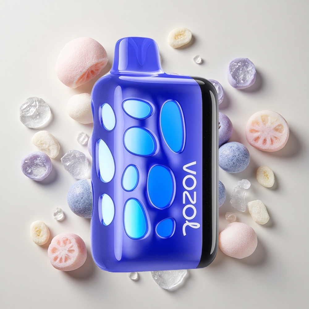 VOZOL RAVE 40000 Mustasünnipärane Vape Mustikas-Jää