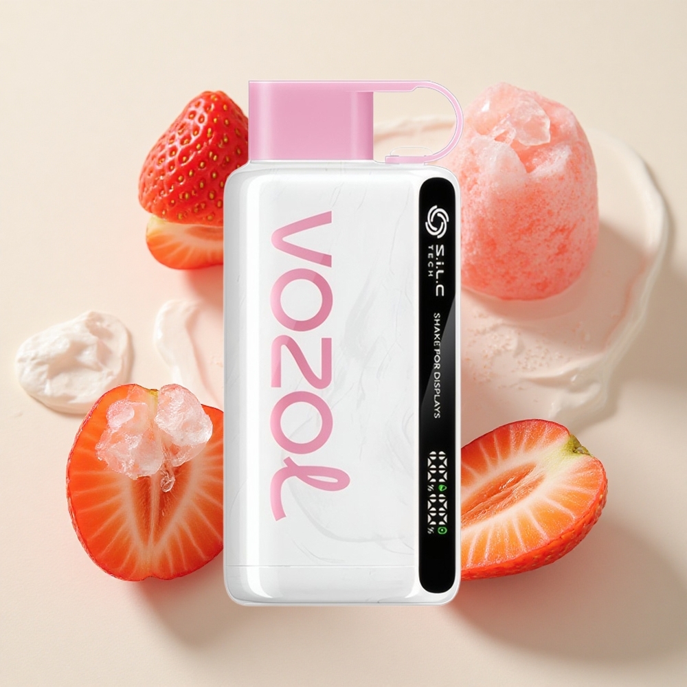 VOZOL STAR 9000/12000 Ühekordne Vape Maasikajäätis, 30% Kiirem Laadimine